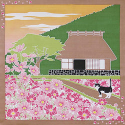 Furoshiki Chat Sakura - Emballage Bento Box | Moshi Moshi Paris 