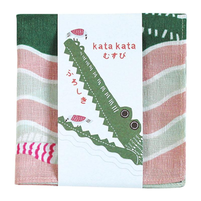 Furoshiki, tissu emballage cadeau, Kata Kata Crocodile rose