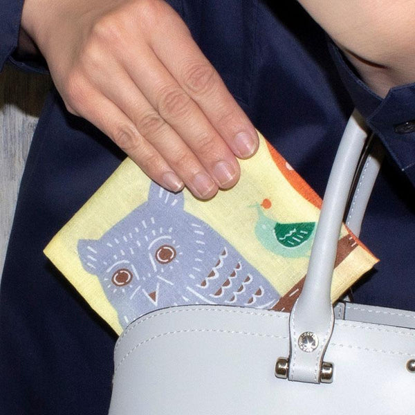  Furoshiki, tissu emballage cadeau, Kata Kata Hiboux | Moshi Moshi Paris