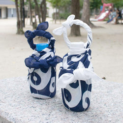 Furoshiki Karakusa Bleu - Tissu emballage Cadeaux | Moshi Moshi Paris Japon