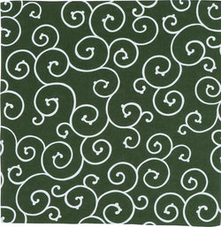 Furoshiki Karakusa Vert - Tissu emballage Cadeaux | Moshi Moshi Paris Japon