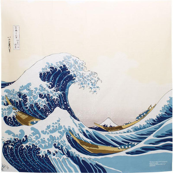 Furoshiki Hokusai - La Grande Vague | Moshi Moshi Paris Japon