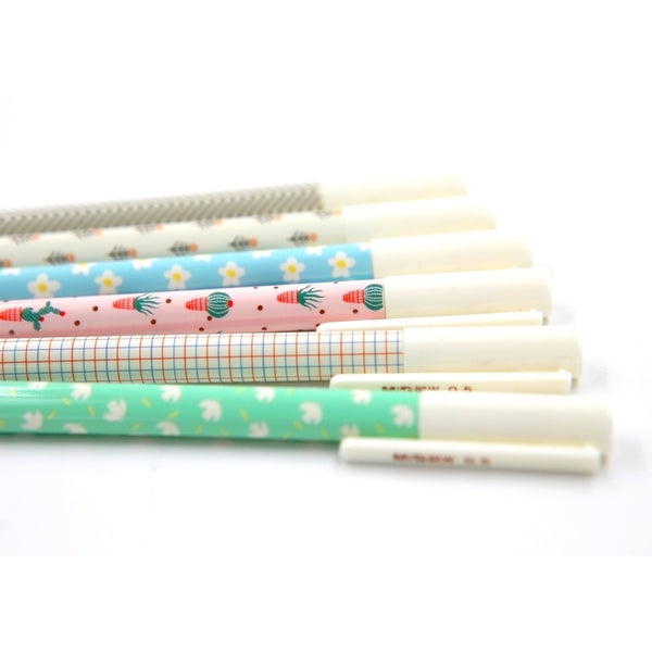 stylo à bille kawaii, cactus, graphique