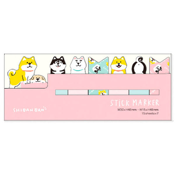 Marque page Stickers Shiba - Kawaii | Moshi Moshi Paris Japon