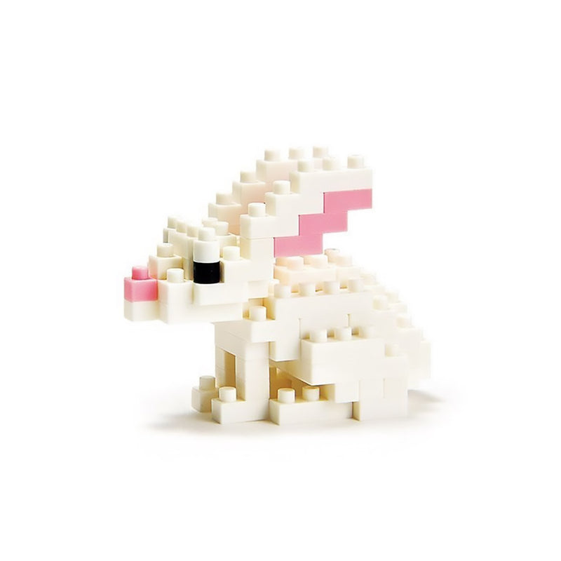 Nanoblock Rabbit Lapin Blanc - Animaux | Moshi Moshi Boutique Paris
