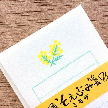 Set Papier Lettre Enveloppe - Mimosa | Moshi Moshi Japon
