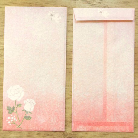 Papier Lettre Enveloppe Washi Japonais - Rose | Moshi Moshi Paris