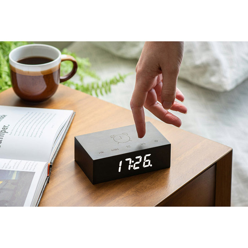 Réveil Flip Click Clock Noir - Gingko | Moshi Moshi Paris