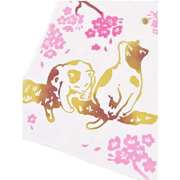 Tenugui Chat Sakura - Tissu Japonais Déco | Moshi Moshi Paris